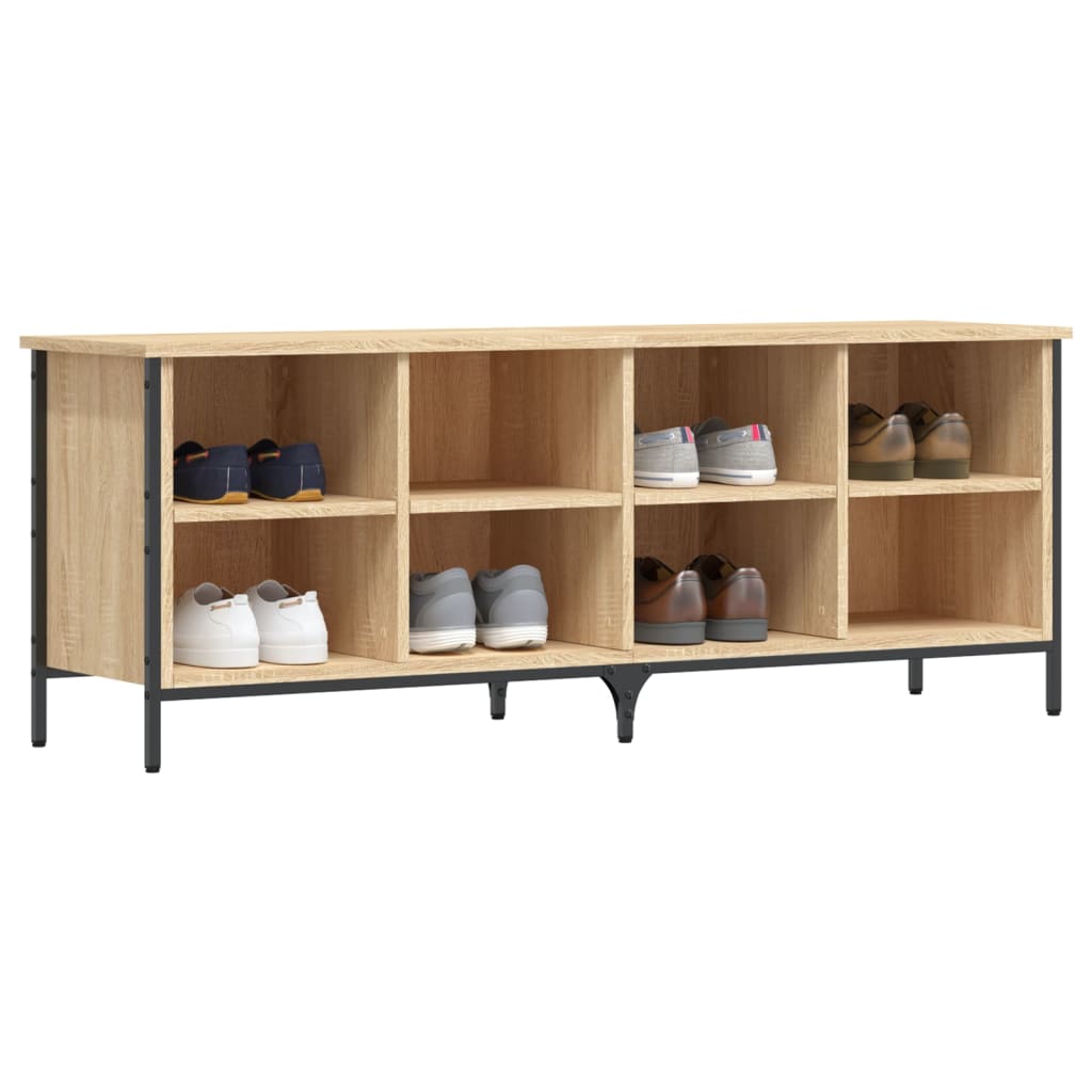 Shoe Cabinet Engineered Wood Height 50 cm Sonoma oak