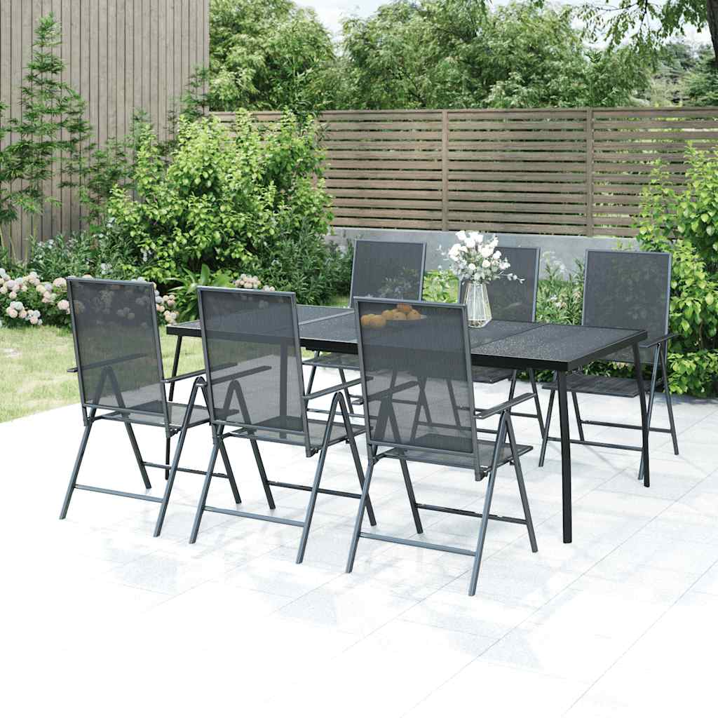 Garden Table Anthracite Steel Mesh 200 cm 72 cm 100 cm