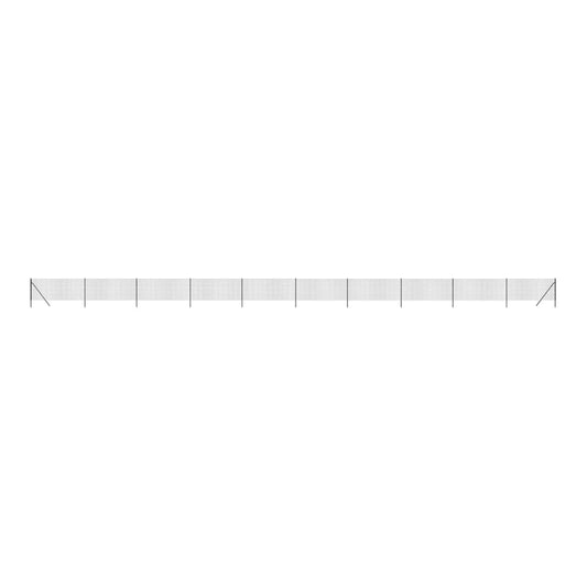 Wire Mesh Fence Galvanised Steel Anthracite 0.8 m 25 m