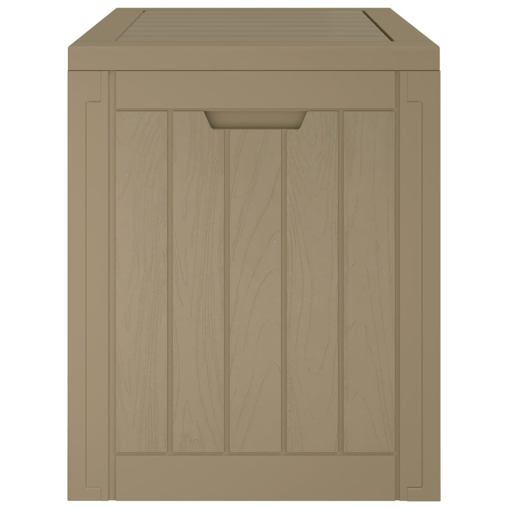 vidaXL Garden Storage Box Grey 55.5x43x53 cm Polypropylene 6
