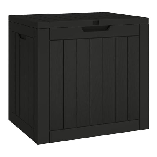 Garden Storage Box 55,5x43x53 cm Polypropylene Black