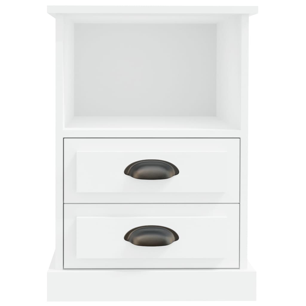 vidaXL Bedside Cabinet White 43x36x60 cm 6