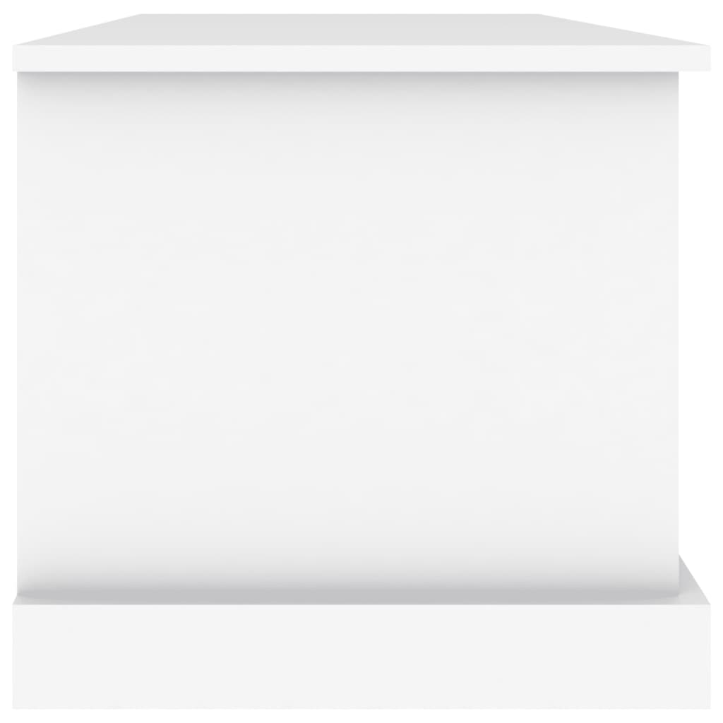 vidaXL Storage Box White 70x40x38 cm Engineered Wood 6