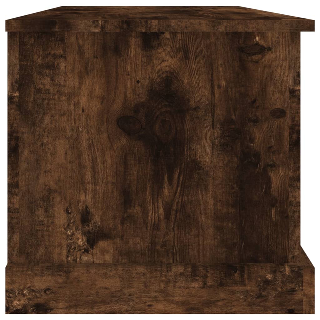 vidaXL Storage Box Smoked Oak 70x40x38 cm Engineered Wood 6