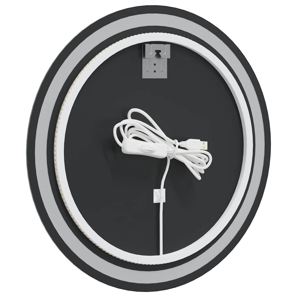 vidaXL LED Bathroom Mirror 60 cm Round 6