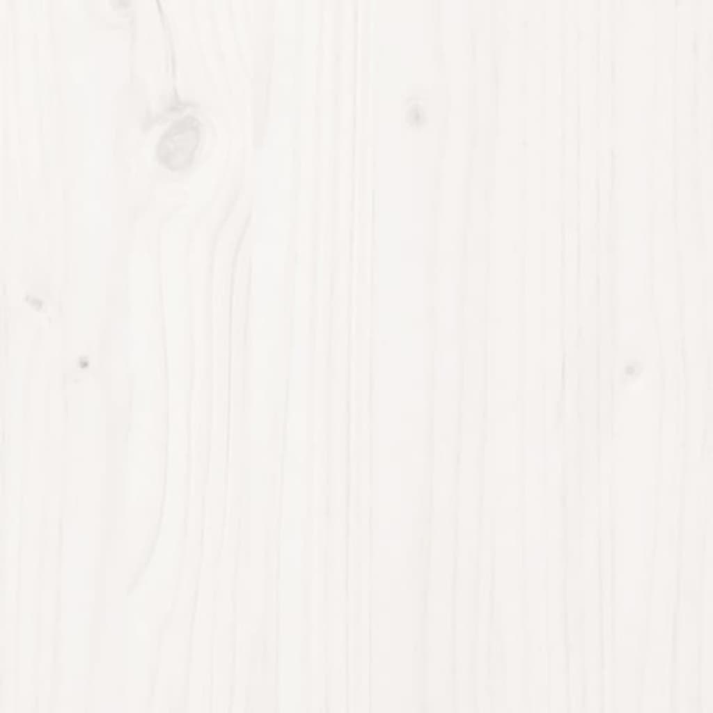 vidaXL Table Top White 100x50x2.5 cm Solid Wood Pine Oval 6