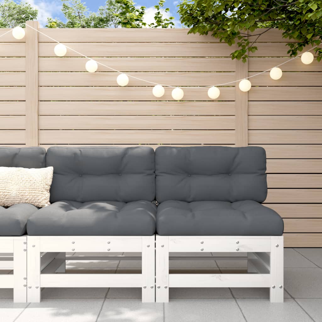 vidaXL Garden Middle Sofas 2 pcs Solid Wood Pine Middle Sofa (2 pcs)