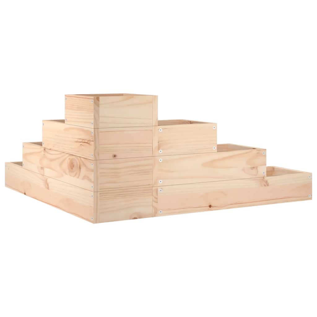 vidaXL Garden Planter 4-Tier 80.5x79x36 cm Solid Wood Pine 6