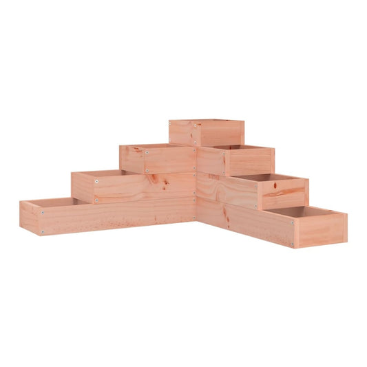 Garden Planter 4-Tier Solid Wood Pine Natural douglas