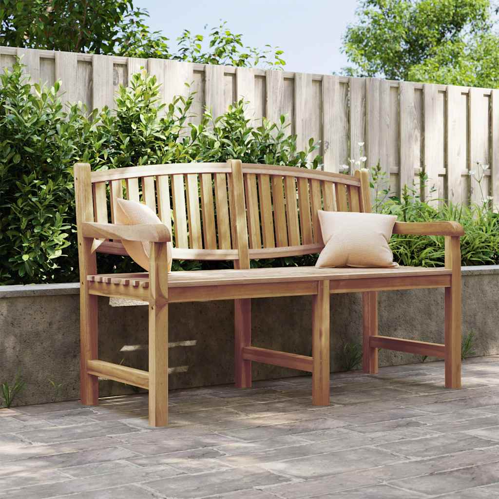 Garden Bench Solid Teak Wood 149.5 cm 90 cm 60 cm