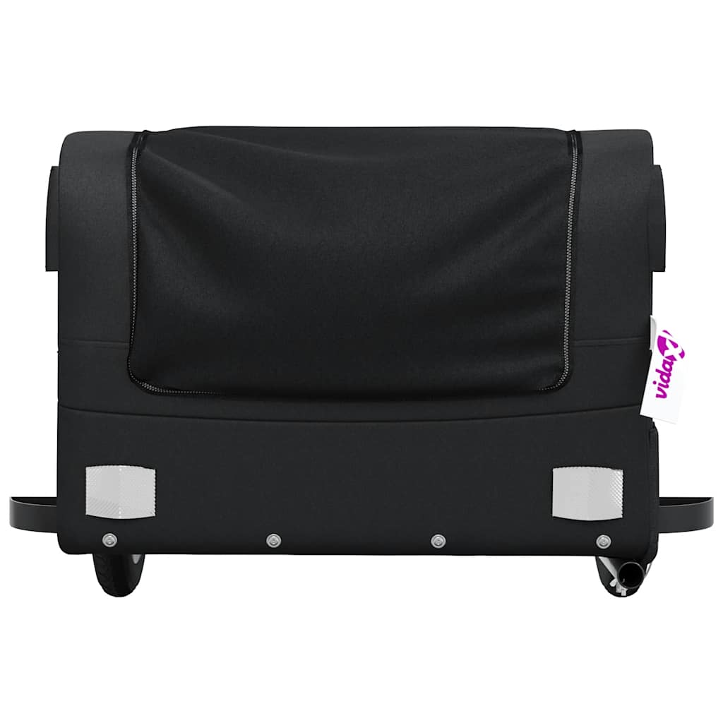 vidaXL Bike Trailer Black 30 kg Iron 6