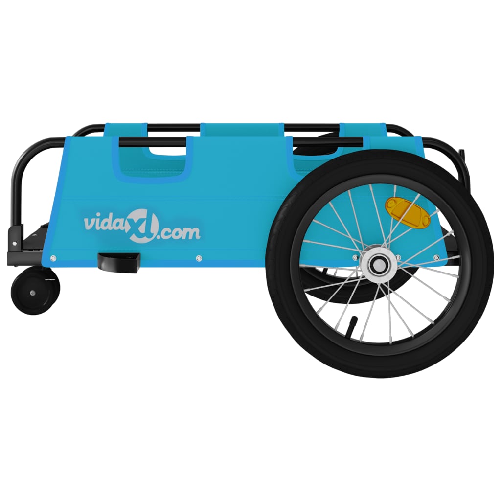 vidaXL Bike Trailer Blue Oxford Fabric and Iron 6