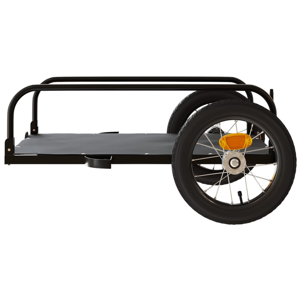 vidaXL Bike Trailer Black 122x53x31 cm Iron 6