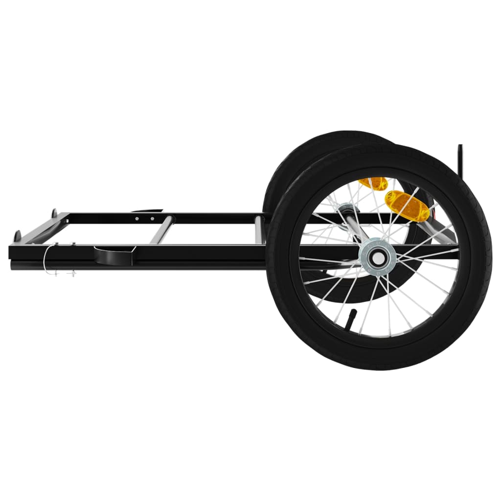 vidaXL Bike Trailer Black 126x63x34 cm Iron 6