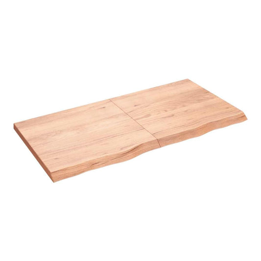 Bathroom Countertop 40x60x(2-4) Solid Wood Light Brown 120 cm
