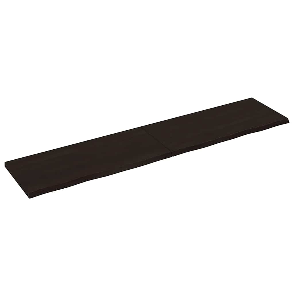 vidaXL Table Top 60x50x(2-4) Treated Solid Wood Oak Dark Brown