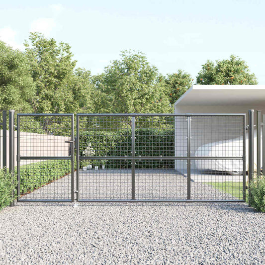 Garden Gate Steel Anthracite 350 cm 125 cm