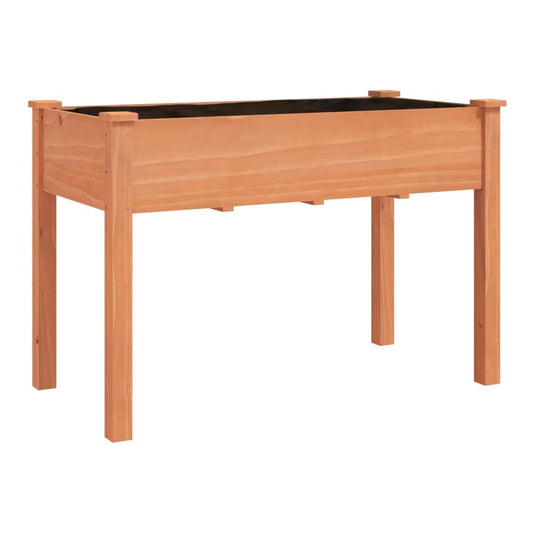 Planter Liner Solid Wood Fir Height Brown