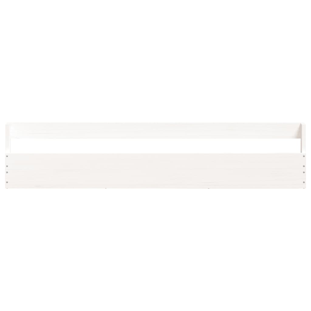vidaXL Wall-mounted Shoe Racks 2 pcs White 110x9x23 cm Solid Wood Pine 6