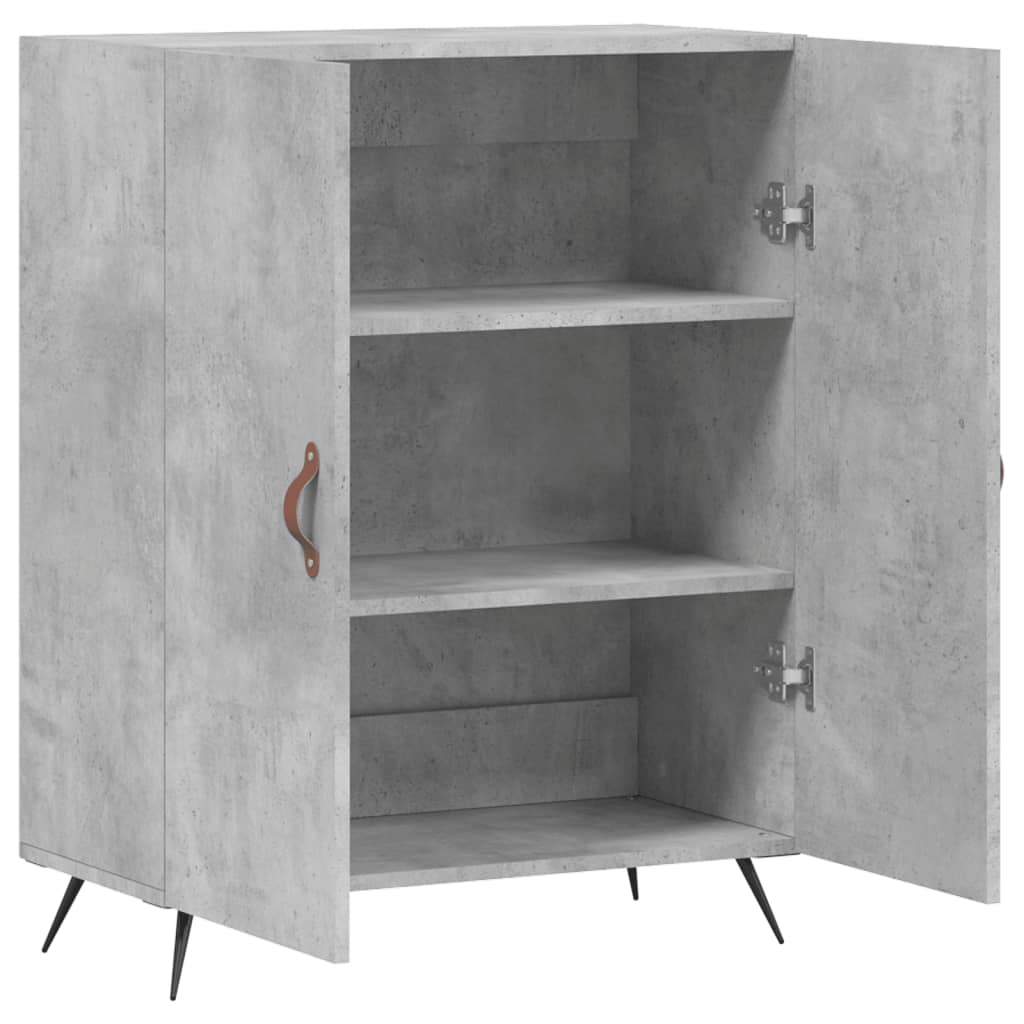 vidaXL Sideboard Concrete Grey 69.5x34x90 cm Engineered Wood 6