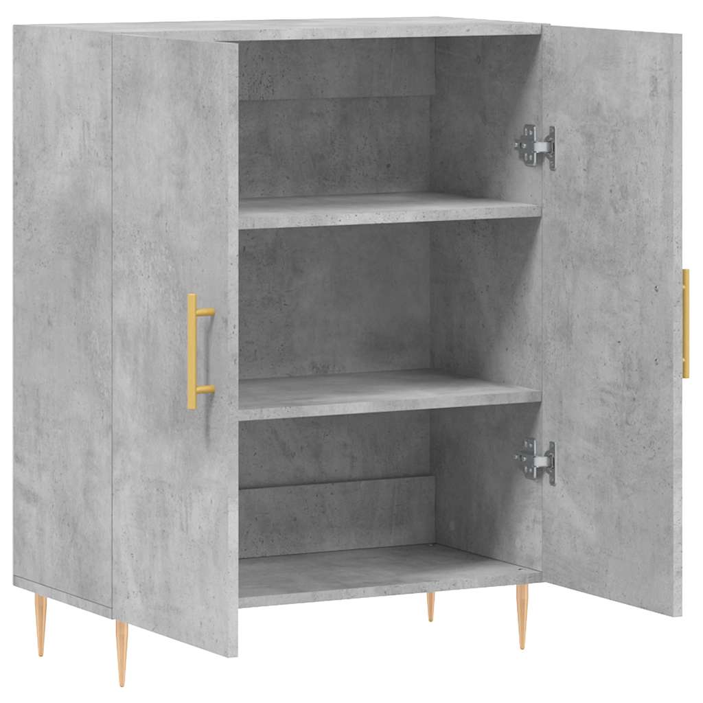 vidaXL Sideboard Concrete Grey 69.5x34x90 cm Engineered Wood 6