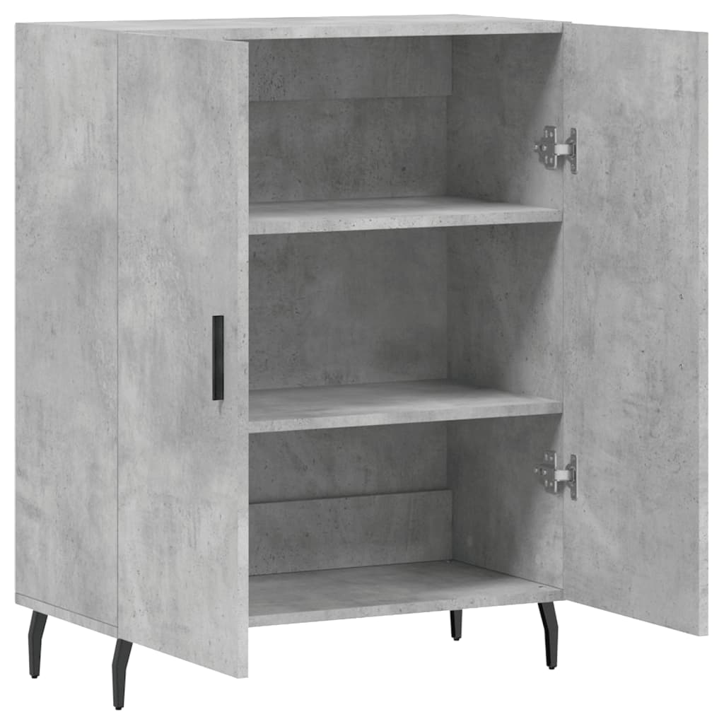 vidaXL Sideboard Concrete Grey 69.5x34x90 cm Engineered Wood 6