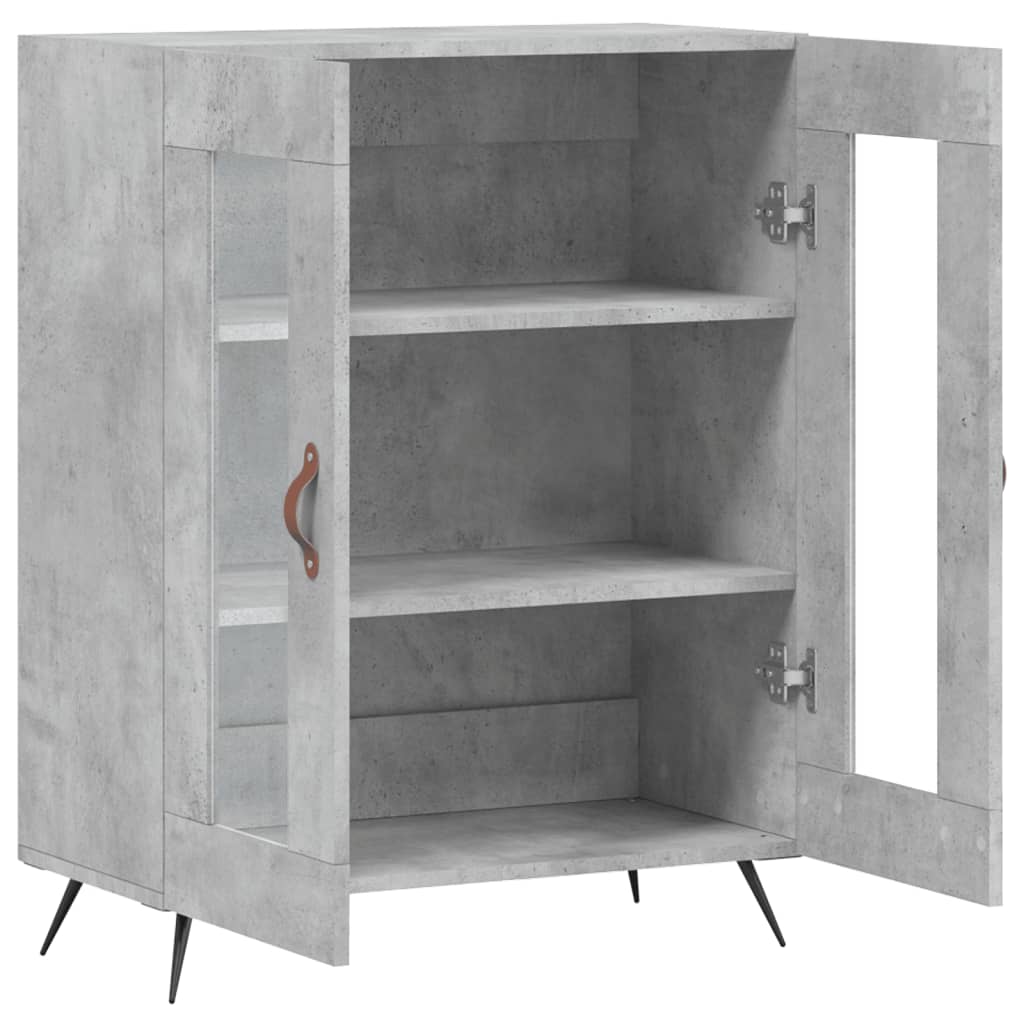vidaXL Sideboard Concrete Grey 69.5x34x90 cm Engineered Wood 6