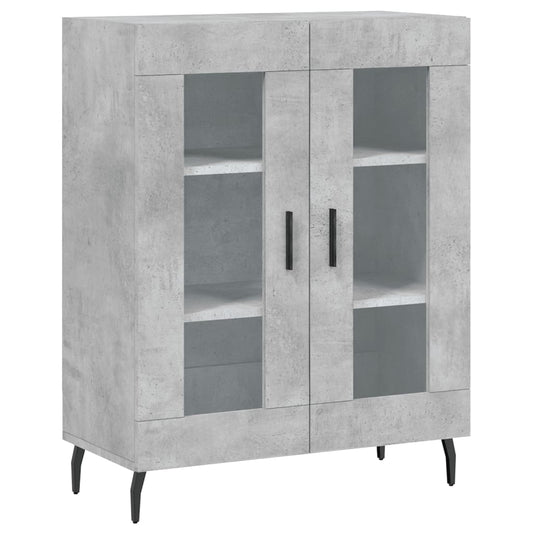 vidaXL Sideboard Concrete Grey 69.5x34x90 cm Engineered Wood 2