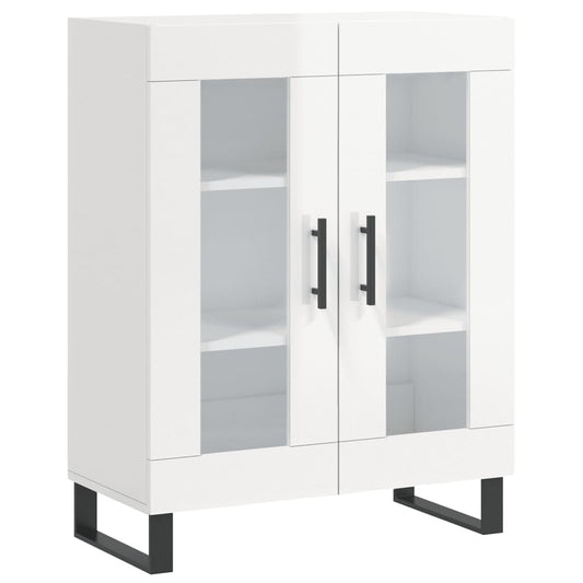 vidaXL Sideboard High Gloss White 69,5x34x90 cm Engineered Wood 2