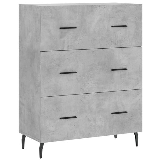 vidaXL Sideboard Concrete Grey 69,5x34x90 cm Engineered Wood 2