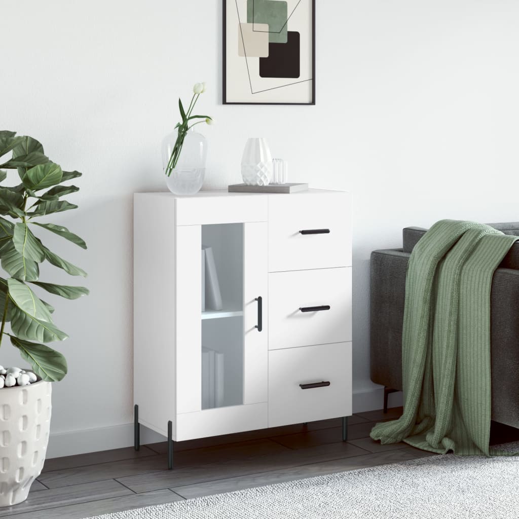 Sideboard 69,5x34x90 cm Engineered Wood White