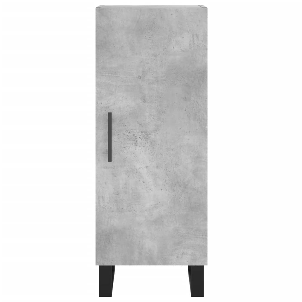vidaXL Sideboard Concrete Grey 34.5x34x90 cm Engineered Wood 6