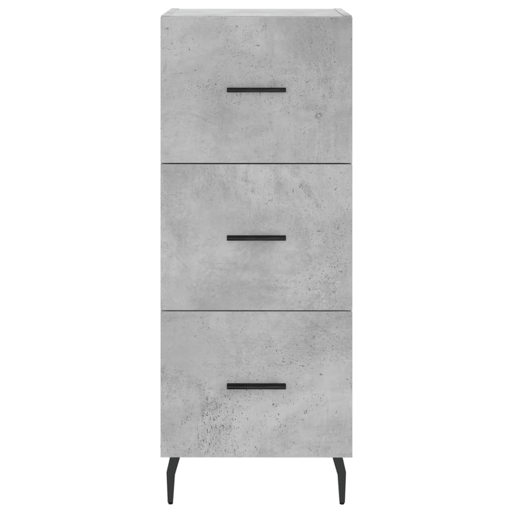 vidaXL Sideboard Concrete Grey 34.5x34x90 cm Engineered Wood 6