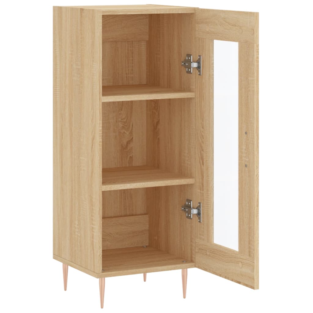 vidaXL Sideboard Sonoma Oak 34.5x34x90 cm Engineered Wood 6