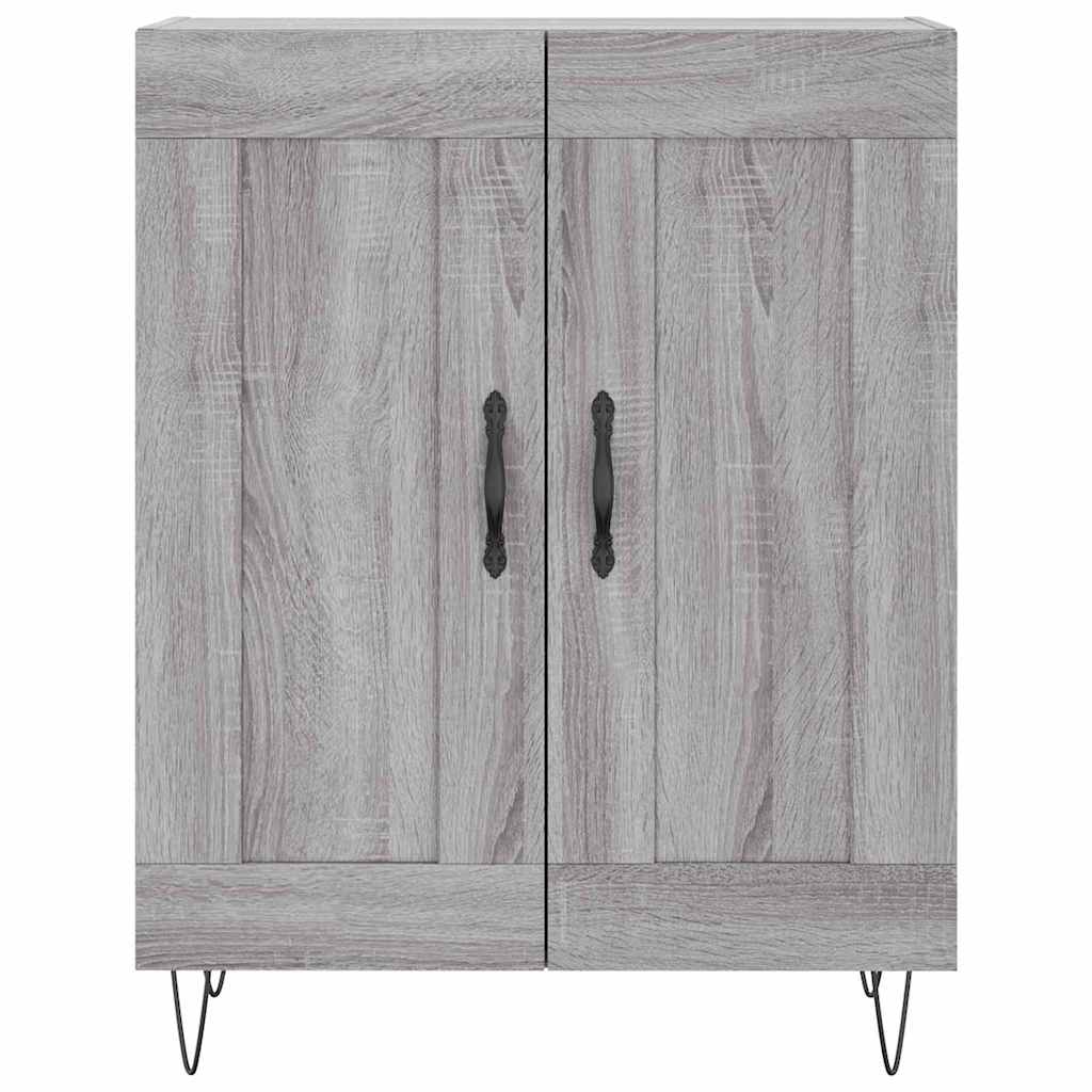 vidaXL Sideboard Grey Sonoma 69,5x34x90 cm Engineered Wood 6