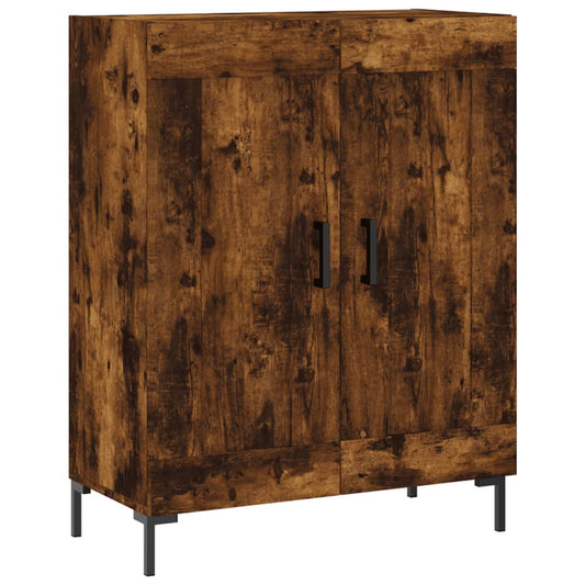 vidaXL Sideboard Smoked Oak 69,5x34x90 cm Engineered Wood 2