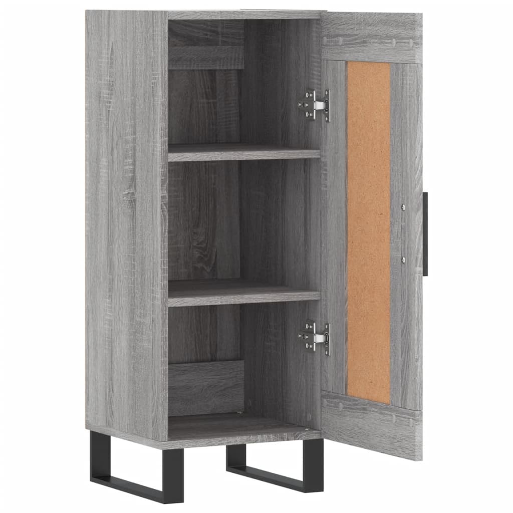 vidaXL Sideboard Grey Sonoma 34.5x34x90 cm Engineered Wood 6