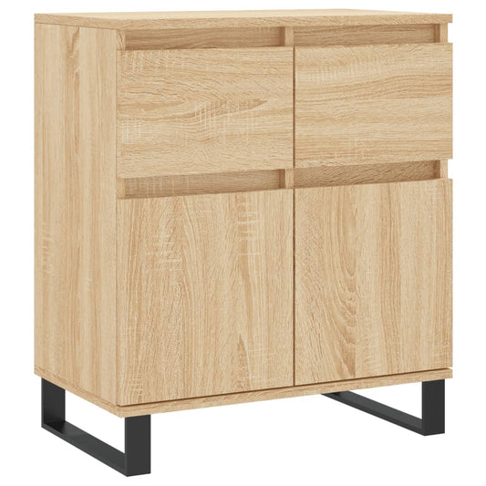 vidaXL Sideboard Sonoma Oak 60x35x70 cm Engineered Wood 2