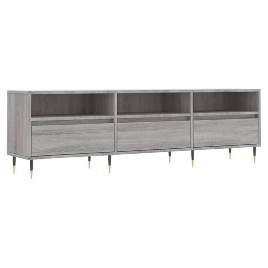vidaXL TV Cabinet Grey Sonoma 150x30x44,5 cm Engineered Wood 2