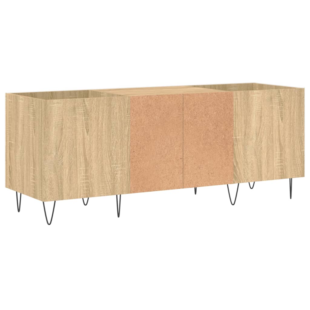 vidaXL Record Cabinet Sonoma Oak 121x38x48 cm Engineered Wood 6