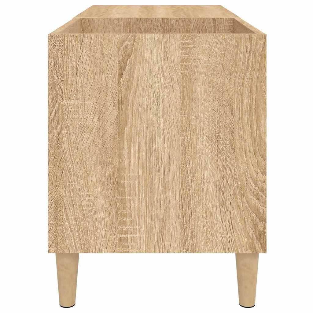 vidaXL Record Cabinet Sonoma Oak 84.5x38x48 cm Engineered Wood 6