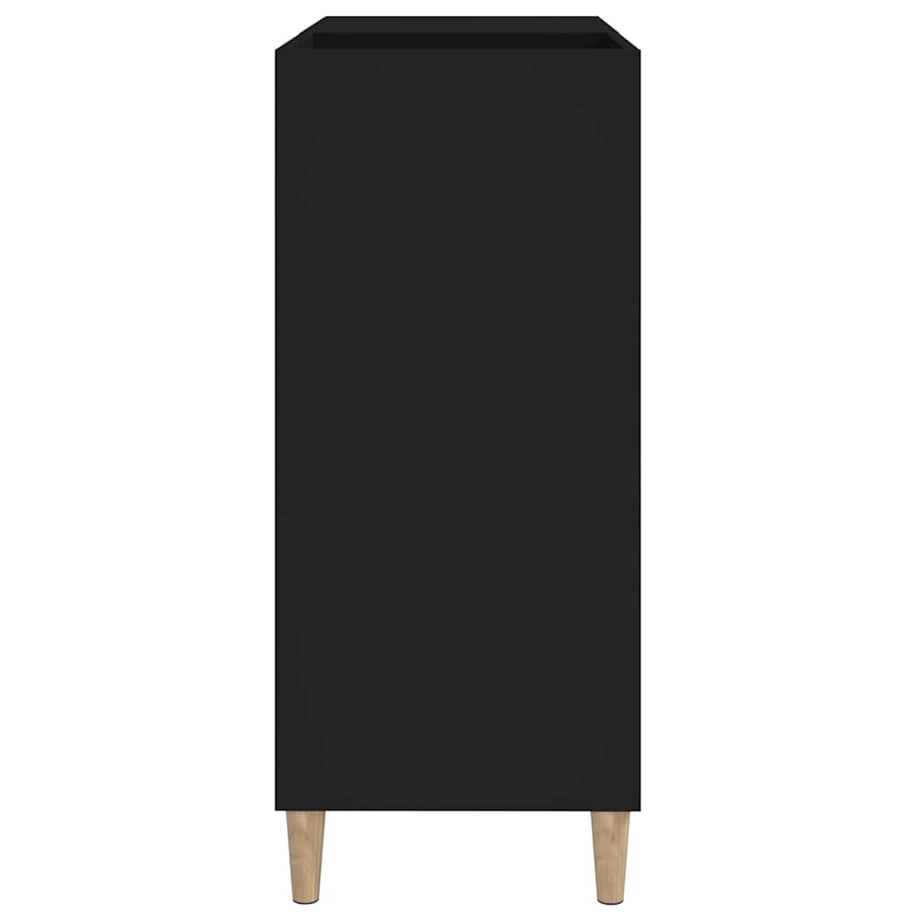 vidaXL Record Cabinet Black 84.5x38x89 cm Engineered Wood 6