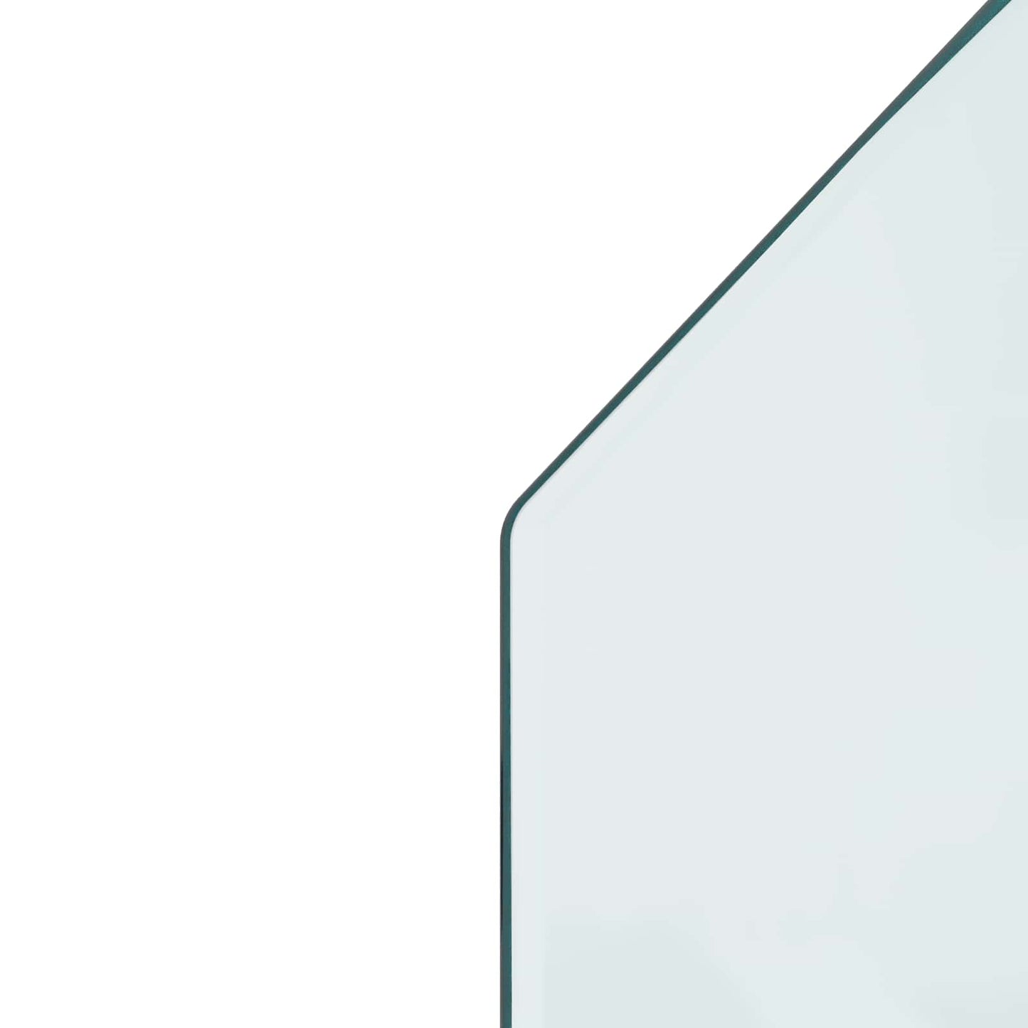 vidaXL Fireplace Glass Plate Transparent 120 x 60 cm Glass 6