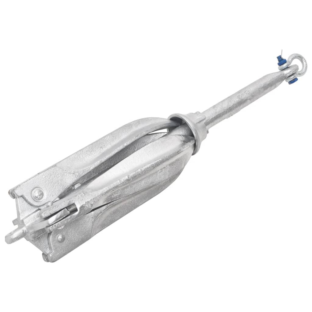 vidaXL Folding Anchor Silver