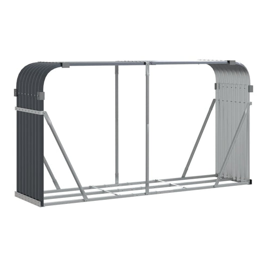 Log Holder Galvanised Steel Anthracite 180 cm
