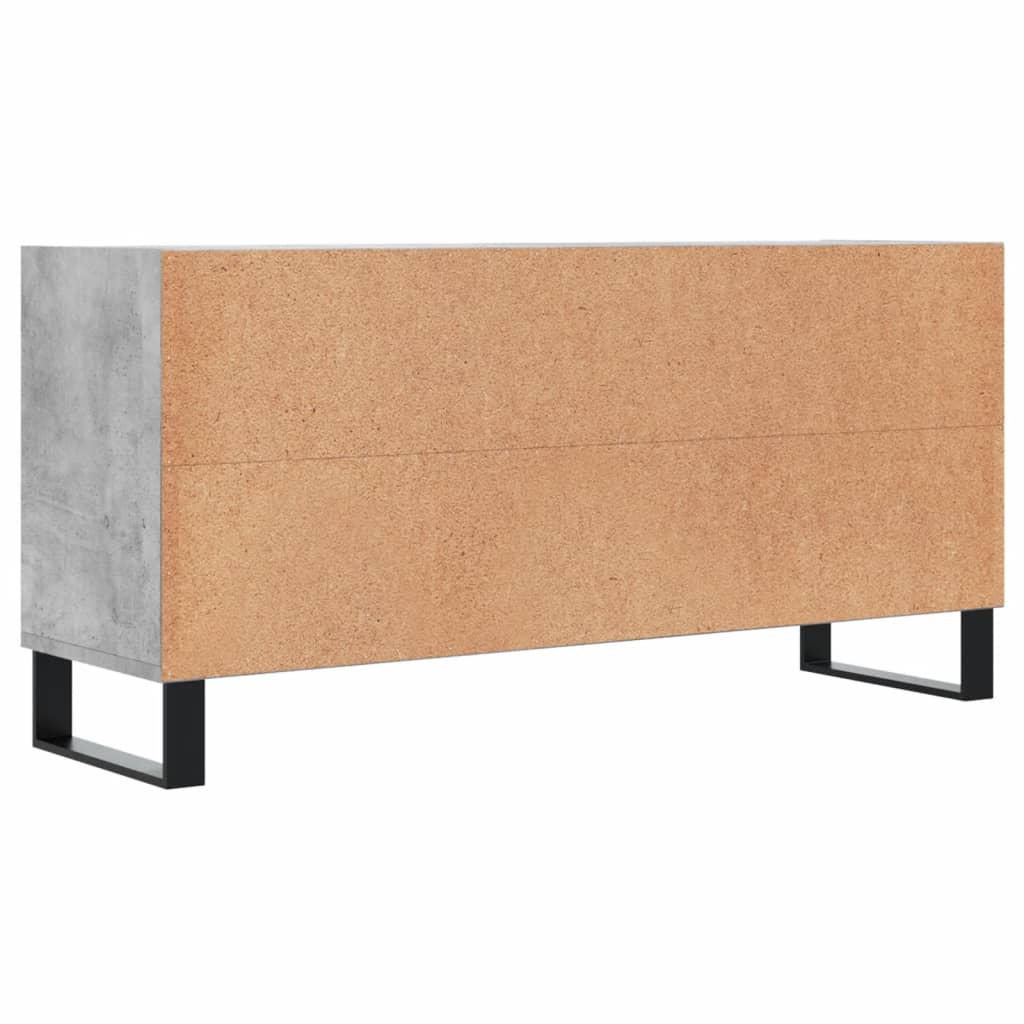 vidaXL TV Cabinet Concrete Grey 103.5x30x50 cm Engineered Wood 6