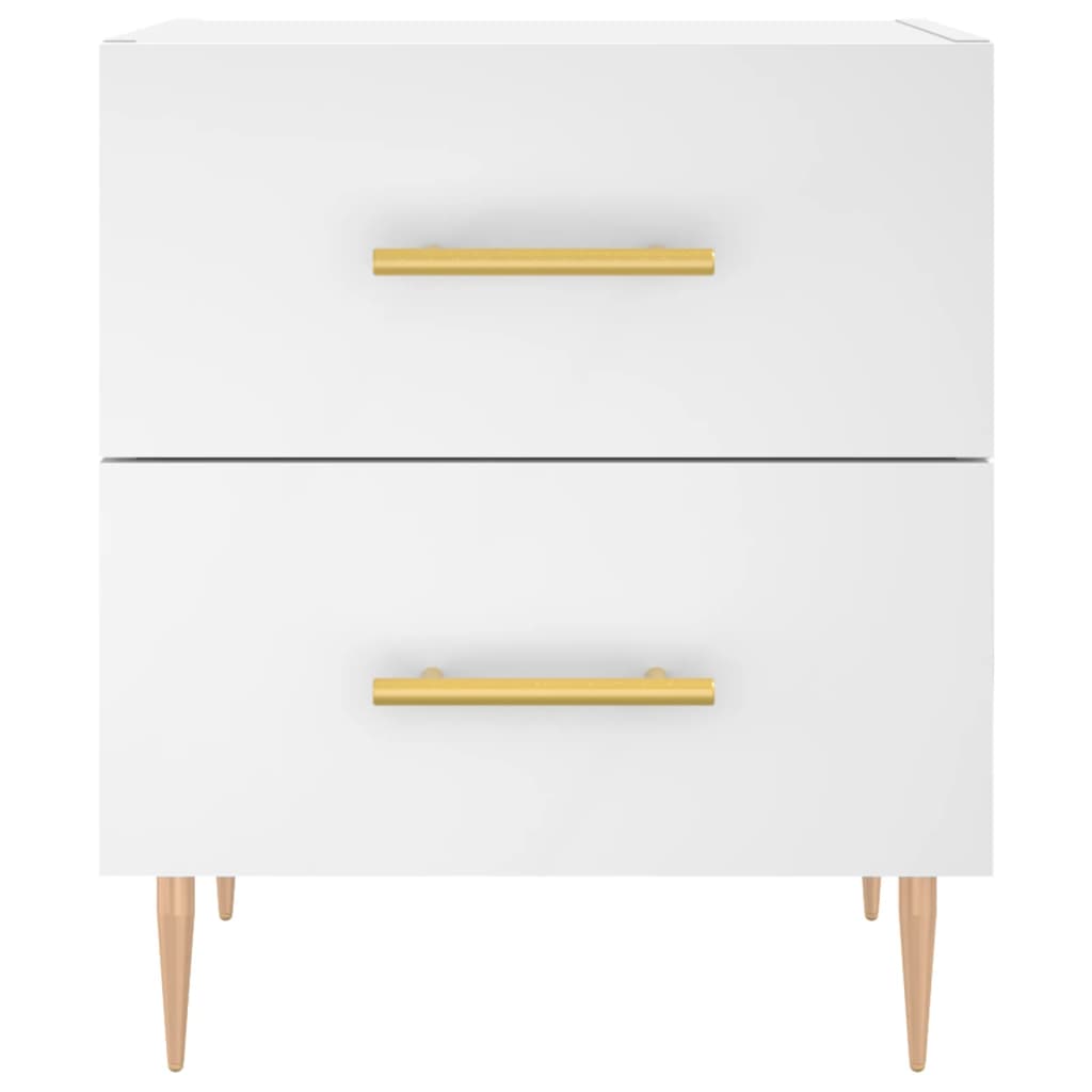 vidaXL Bedside Cabinet White 40x35x47.5 cm Engineered Wood 6