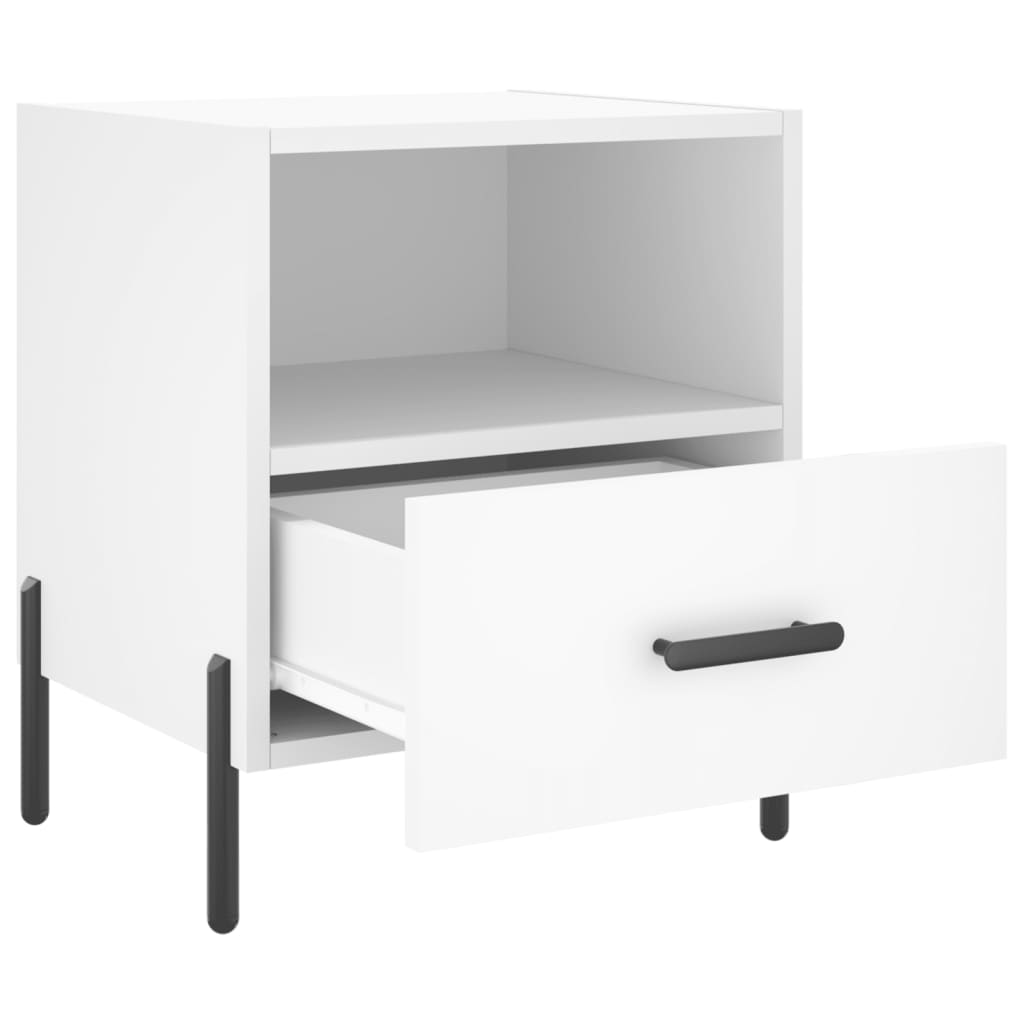 Bedside Cabinet 40x35x47,5 cm Engineered Wood White