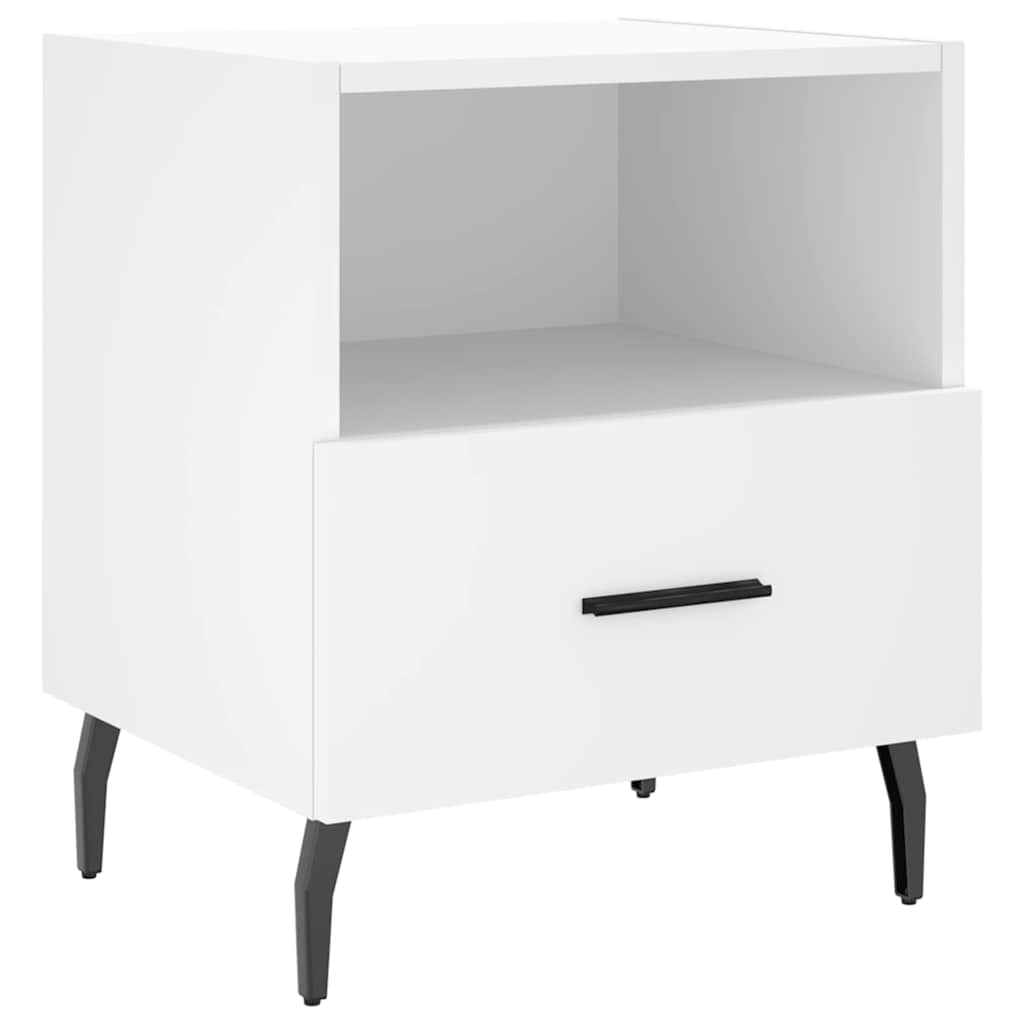 vidaXL Bedside Cabinets 2 pcs White 40x35x47.5 cm Engineered Wood 6