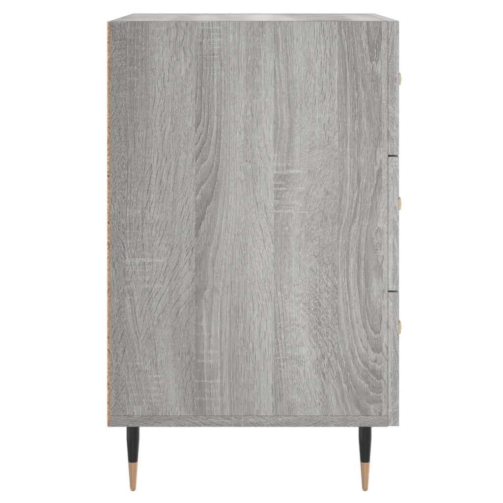 vidaXL Bedside Cabinet Grey Sonoma 40x40x66 cm Engineered Wood 6